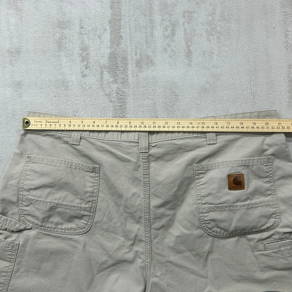 Carhartt Carpenter Shorts Mens 44 Tan B144-TAN Original Fit Canvas Workwear